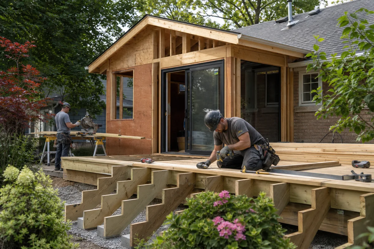 Representative exterior residential construction work